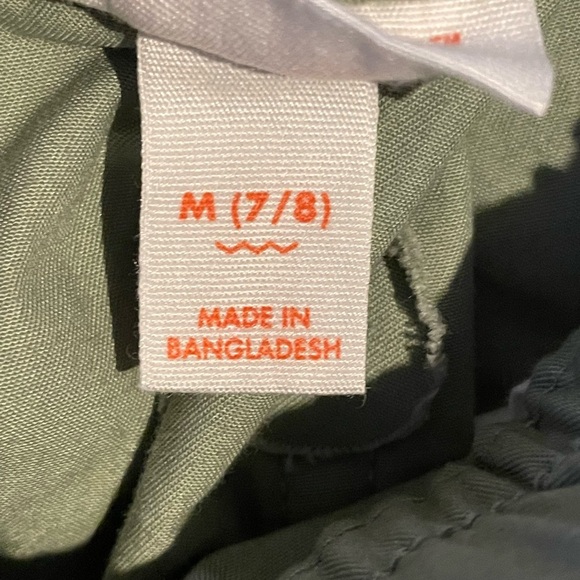 Cat & Jack Blue & Green Shorts Lightweight Elastic Waist 100% Cotton Size: M 7/8 - Picture 7 of 8